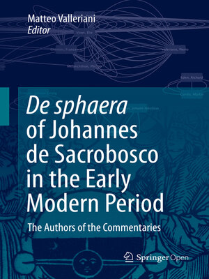 cover image of De sphaera of Johannes de Sacrobosco in the Early Modern Period
